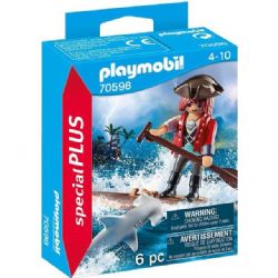 PLAYMOBIL SPECIAL PLUS - PIRATE AVEC BÉBÉ REQUIN #70598